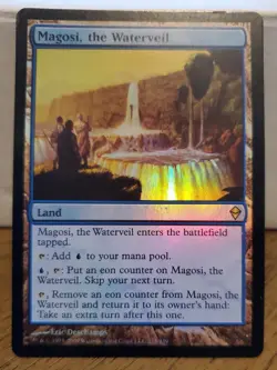 Magosi, the Waterveil FOIL Zendikar PLD Land Rare MTG CARD - Image 1