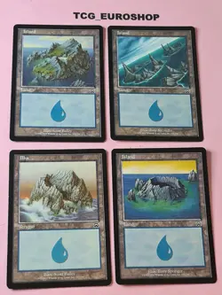 ISLAND ● MERCADIAN MASQUES ● PLAYSET ● EN×3 PT×1 ● 1999 ● MTG ● LP/NM #279 - Image 1