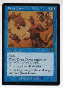 MTG Modern Horizons 3 Foil Rare Card Dress Down (Retro Frame) - Image 1