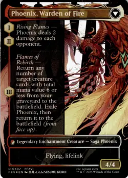 MTG Joshua, Phoenix's Dominant (Borderless) Foil NM FINAL FANTASY Magic 397 - Image 2