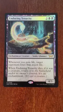 Enduring Tenacity DSK Duskmourn NM #95 MTG Magic the Gathering *FOIL* Rare - Image 1