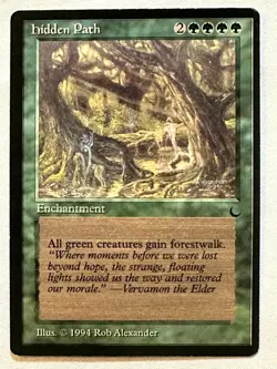 Hidden Path - 1994 Magic the Gathering MTG The Dark - Near Mint - Free Shipping - Image 1