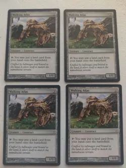 Walking Atlas x 4 Worldwake Regular MTG Playset Magic - Image 1