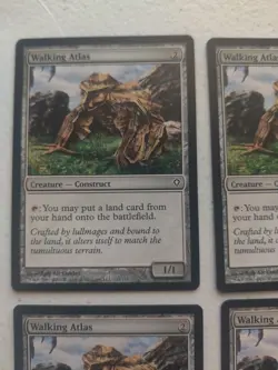 Walking Atlas x 4 Worldwake Regular MTG Playset Magic - Image 2