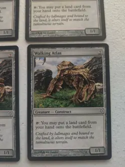 Walking Atlas x 4 Worldwake Regular MTG Playset Magic - Image 5