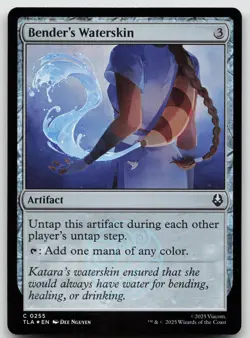 Bender's Waterskin C Foil Avatar: The Last Airbender 255 NM - Image 1