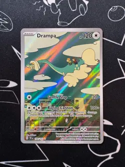 Drampa 184/162 Pokemon TCG S&V Temporal Forces Illustration Rare English - Image 1