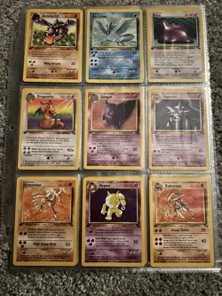 Pokemon 1999 1st Edition Fossil Complete Non Holo Set 16-62 HIGH GRADE NM+ - Image 2