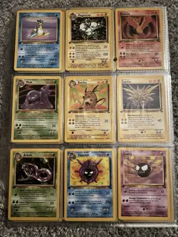 Pokemon 1999 1st Edition Fossil Complete Non Holo Set 16-62 HIGH GRADE NM+ - Image 3