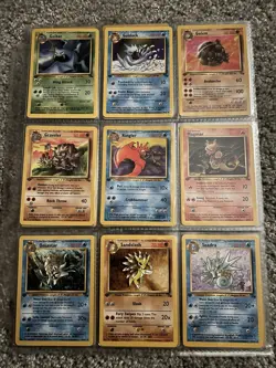 Pokemon 1999 1st Edition Fossil Complete Non Holo Set 16-62 HIGH GRADE NM+ - Image 4