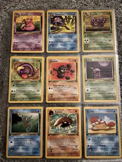 Pokemon 1999 1st Edition Fossil Complete Non Holo Set 16-62 HIGH GRADE NM+ - Image 5