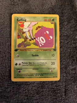 Pokemon TCG 1st Edition #109 Koffing Team Rocket Set 58/82 - Image 1