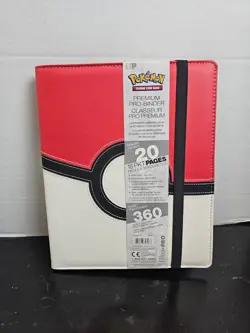 Pokemon POKEBALL PREMIUM LEATHERETTE "album Binder (PRO)*NEW* Ultra Pro 360card 74427853167 - Image 1