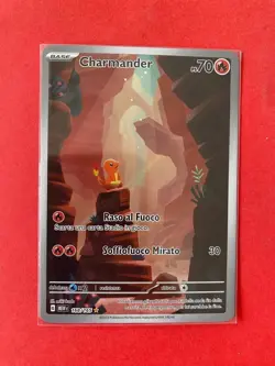 CARTA CHARMANDER 168/165 POKEMON 151 ITA RARA MINT - Image 1