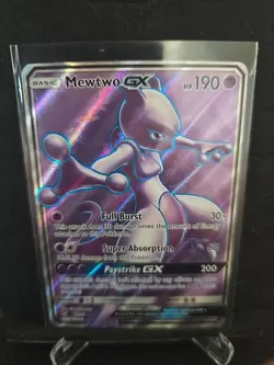 POKEMON Mewtwo GX 72/73 Full Art Shining Legends 2017 NM - Image 1