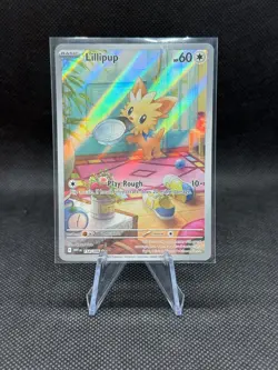2025 Pokemon TCG White Flare Lillipup 154/086 Illustration Rare Card - Image 1