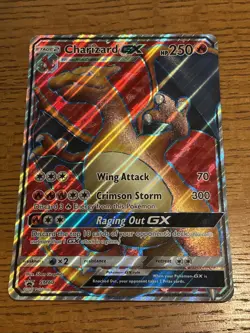 Pokemon TCG Charizard GX Full Art Holo Card SM60-SM Promos Jumbo - Image 1