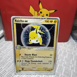 Pokemon TCG Raichu EX Sandstorm Card 98/100 Ultra Rare Holo In Lp To Nm - Image 1
