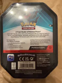 Pokemon TCG Triple Whammy Tin Darkrai NEW Sealed Price Is For 1 - Image 2