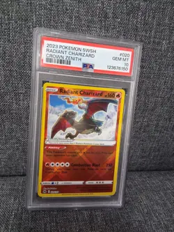 Radiant Charizard 020/159 PSA 10 Crown Zenith 2023 Pokemon Swsh TCG Graded Card - Image 1