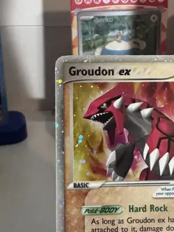Pokemon TCG Groudon EX Crystal Guardians Holo Card 93/100 MP - Image 3