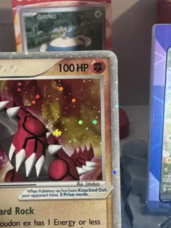 Pokemon TCG Groudon EX Crystal Guardians Holo Card 93/100 MP - Image 4