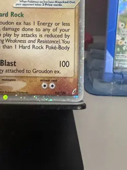 Pokemon TCG Groudon EX Crystal Guardians Holo Card 93/100 MP - Image 5
