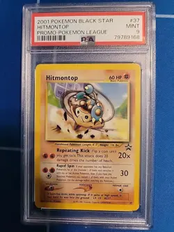 Hitmontop Black Star Promo #37 Pokemon Card 2001 Psa 9 - Image 1