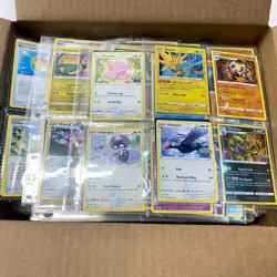 Unsorted Pokemon TCG Common, Uncommon and Rare Trading Cards (9 Card Sheets) - Image 1