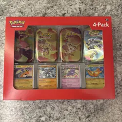 Pokemon TCG Scarlet & Violet 151 Mini Tin 4-Pack Sam’s Club New Factory Sealed - Image 1