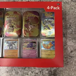 Pokemon TCG Scarlet & Violet 151 Mini Tin 4-Pack Sam’s Club New Factory Sealed - Image 3