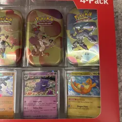 Pokemon TCG Scarlet & Violet 151 Mini Tin 4-Pack Sam’s Club New Factory Sealed - Image 4