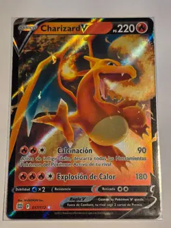 Charizard V (BRS 017)●SPANISH●ULTRA RARE●POKEMON●Brilliant Stars●2022●NM●A012 - Image 1