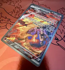 Team Rocket's Moltres Ex - 229/182 - Pokemon Destined Rivals Stamped Promo Card - Image 4