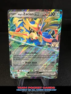 Hop's Zacian Ex 111/159, Journey Together, Pokemon, NM - Image 1