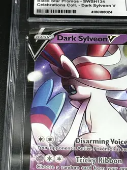 Dark Sylveon V SWSH134 SWSH: Sword & Shield Promo Cards Holo for sale online - Image 3