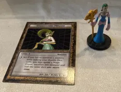 Yugioh Dungeon Dice Monsters DDM Gyakutenno Megami Figure + Card B2-05 - Image 1