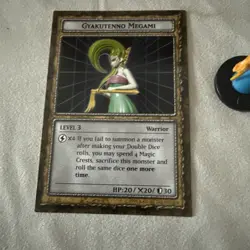 Yugioh Dungeon Dice Monsters DDM Gyakutenno Megami Figure + Card B2-05 - Image 2