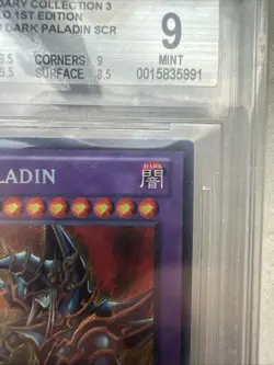 Yu-Gi-Oh! Dark Paladin LCYW-EN048 1st Edition Secret Rare Graded Beckett 9 - Image 3