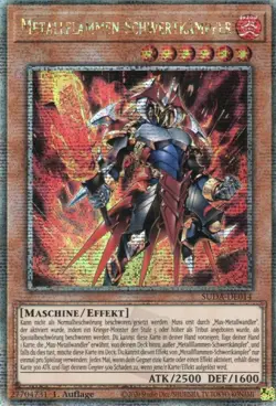 yugioh Metallflammen-Schwertkampf SUDA-DE014 Quarter Century Secret Rare DEUTSCH - Image 1