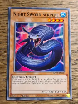 Night Sword Serpent●YUGIOH●BODE●2021●COMMON●ENGLISH●1st ED●NM 06002 - Image 1