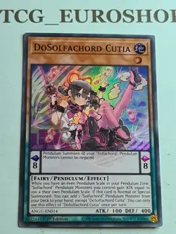 DOSOLFACHORD CUTIA▪YUGIOH▪ANGU▪2021▪SUPER RARE▪ENGLISH▪1st ED▪NM #2940 - Image 1
