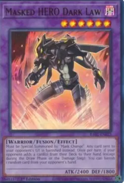 Masked HERO Dark Law (V.2 - Ultra Rare)●YUGIOH●RA01●ENGLISH●NM - Image 1