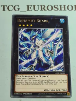 Bahamut Shark▪YUGIOH▪LED9▪ENGLISH▪RARE▪1st EDITION▪NM #2941 - Image 1