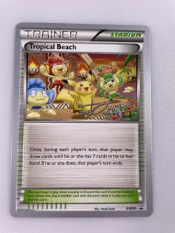 Pokemon TCG Tropical Beach Trainer Stadium BW50 World Championships 2014 Card - Image 1
