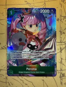 Perona Alt Art OP12-034 SR ENGLISH Legacy of the Master One Piece Card NM - Image 1
