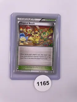 Pokemon Tropical Beach Trainer Stadium BW50 Black Star Promo Worlds 2014 Card - Image 3