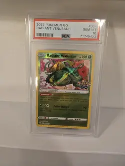 Psa 10 Radiant Venusaur 004/078 Pokemon GO Card - Image 1