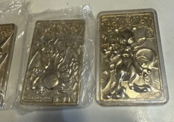 Four 1999 23K gold plated metal Pokemon cards Burger King special edition - Image 2