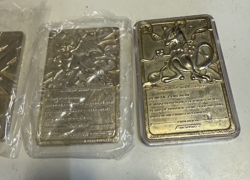 Four 1999 23K gold plated metal Pokemon cards Burger King special edition - Image 4